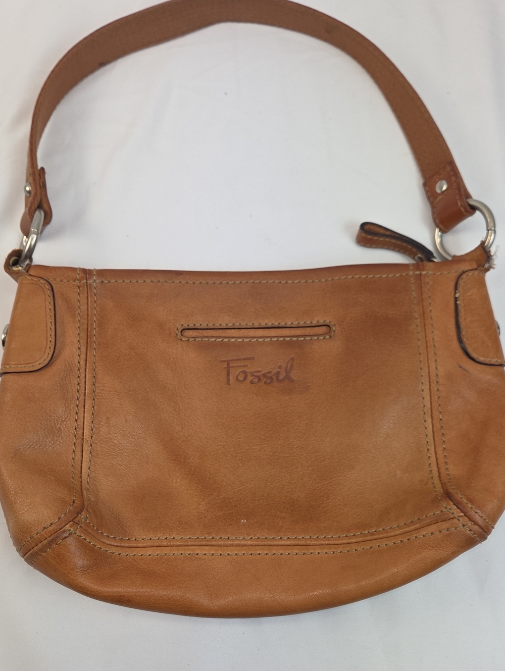 Fossil Women's Tan Leather Shoulder Bag